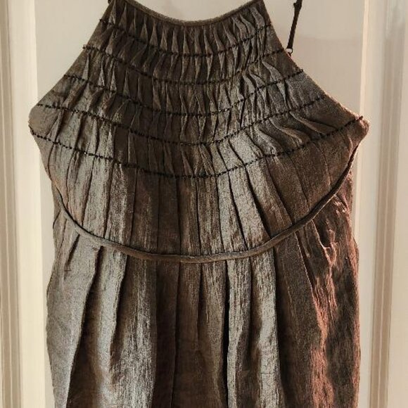 Adrianna Papell Beaded Halter Cocktail Dress - Picture 3 of 4